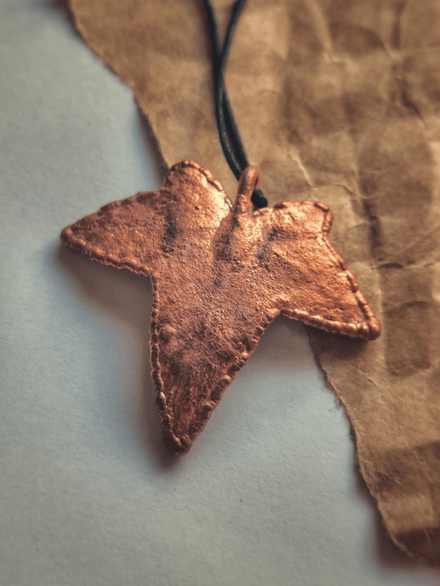 Ivy Leaf Copper Necklace