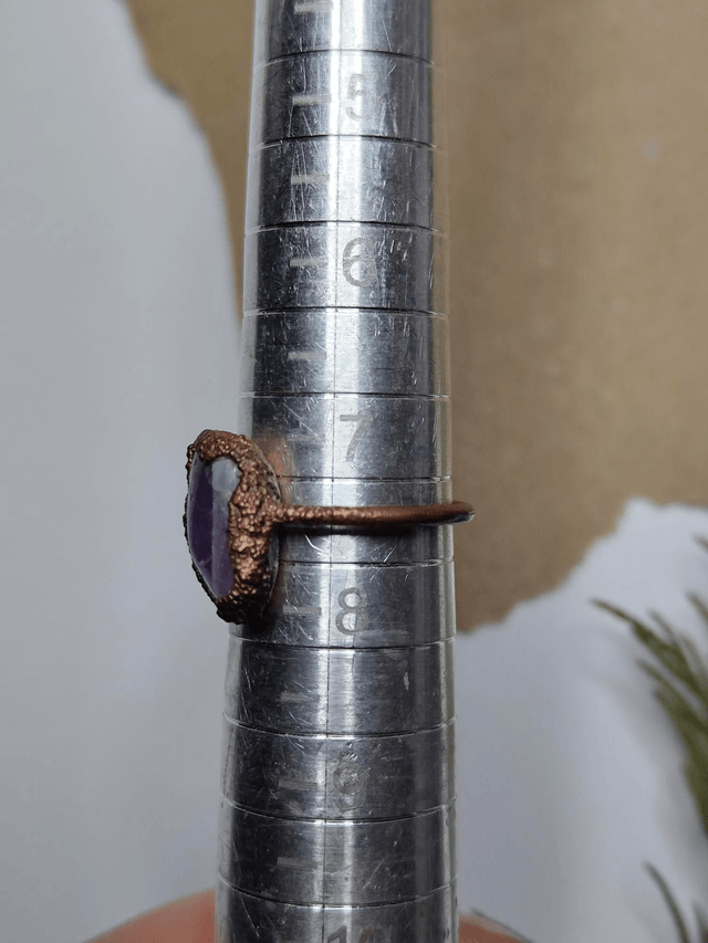 Copper Amethyst Ring