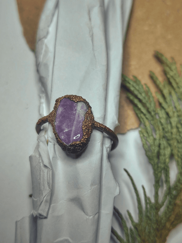 Copper Amethyst Ring