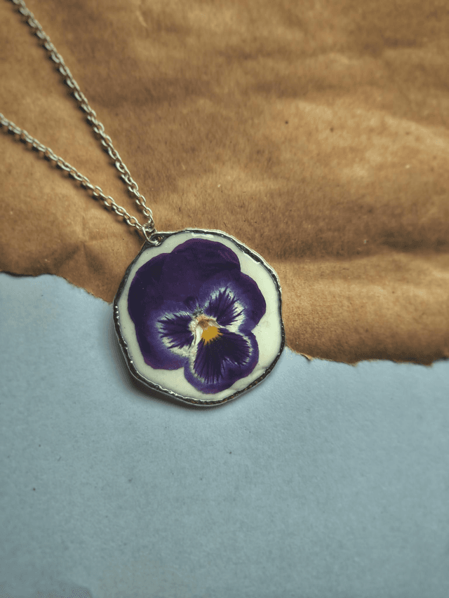 Preserved Floral Necklace 