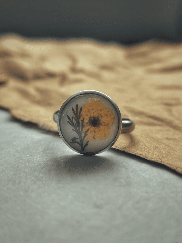 Preserved Floral Ring