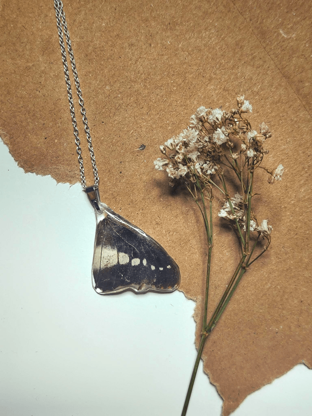 Real Butterfly Wing Necklace