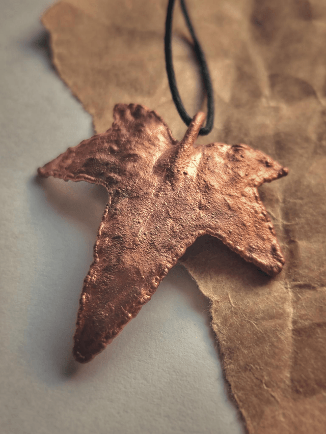 Ivy Leaf Copper Necklace