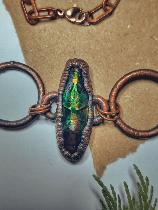 Jewellery Beetle Copper Choker