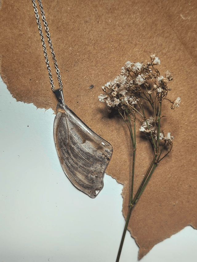 Real Butterfly Wing Necklace