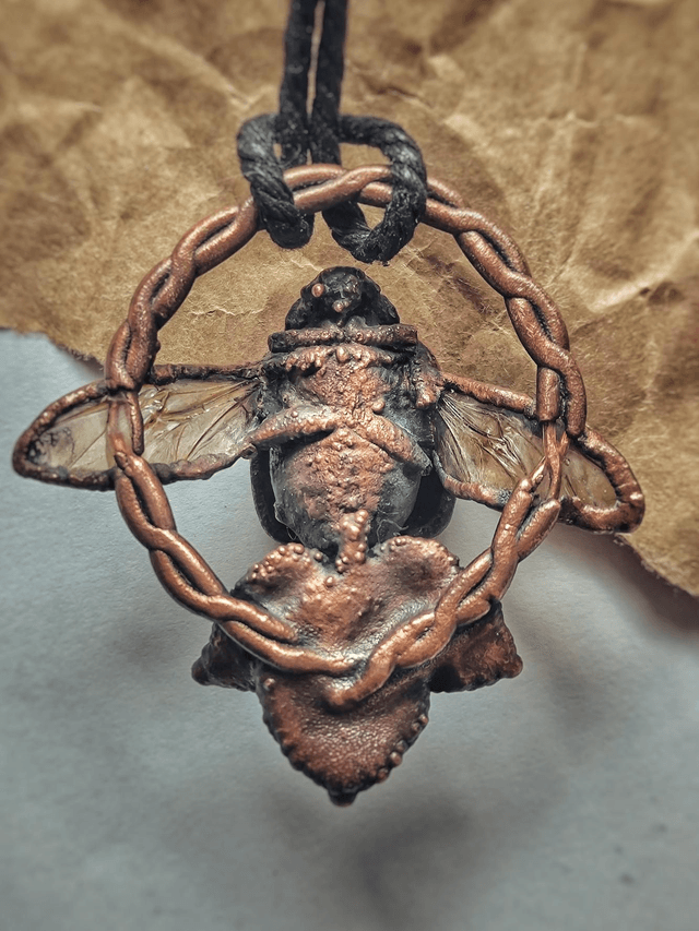 Maybug (Cockchafer) Copper Necklace