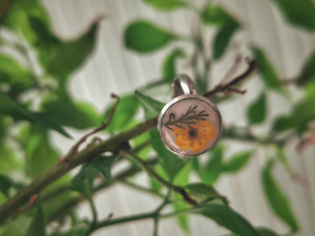 Preserved Floral Ring