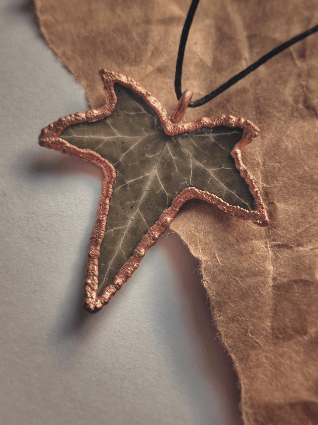 Ivy Leaf Copper Necklace