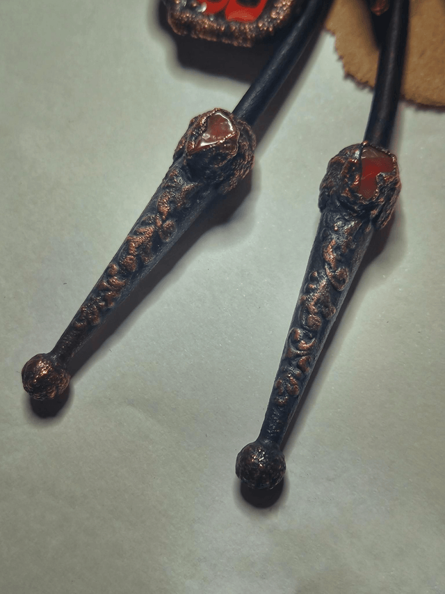 Scarlet Mormon Moth Bolo Tie