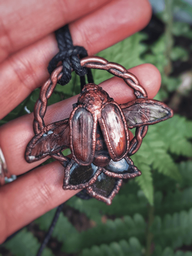 Maybug (Cockchafer) Copper Necklace