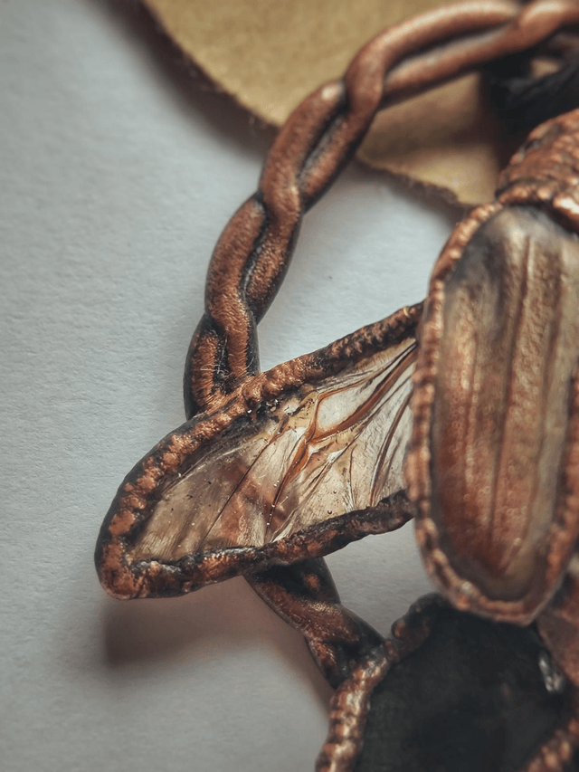Maybug (Cockchafer) Copper Necklace